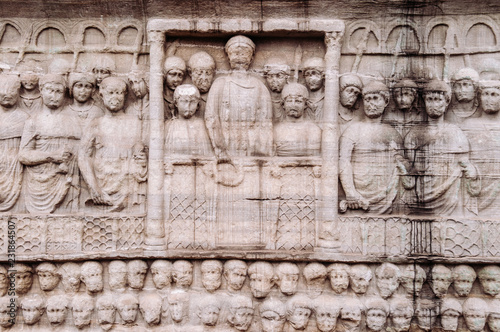 Cuadros en Lienzo Stone carving sculpture image at base of Obelisk of Theodosius