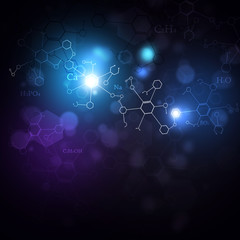 Wall Mural - scientific multicolor background