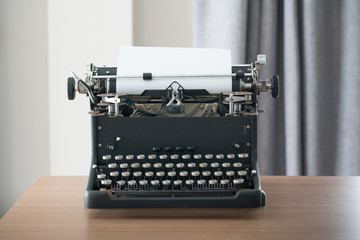 Poster - Retro style typewriter in studio