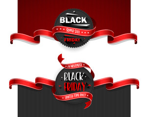 Wall Mural - black friday sale flyers set for business. vector illustration