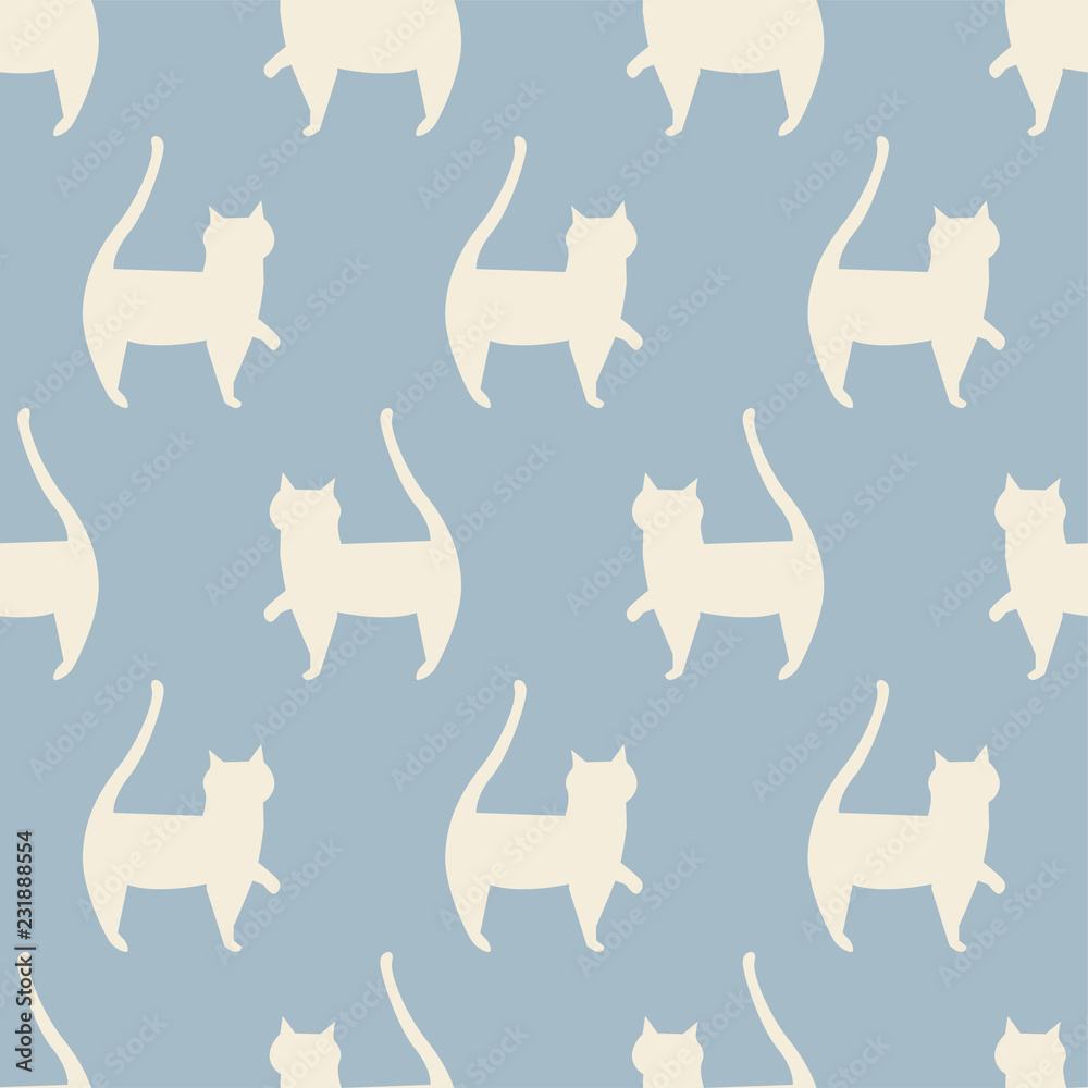 Foto  seamless cat pattern