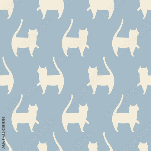 seamless cat pattern Fototapete