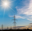 © yelantsevv - High-voltage power lines. Electricity distribution station. high voltage electric transmission tower. Distribution electric substation with power lines and transformers
