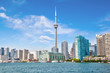 Downtown Toronto With CN Tower Cityscape on Lake Ontario