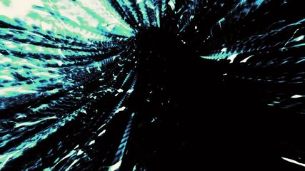 Wall Mural - video background 2385: streaming through a tunnel of refracted light (loop).