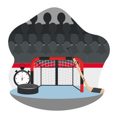 Canvas Print - hockey gear and equipment