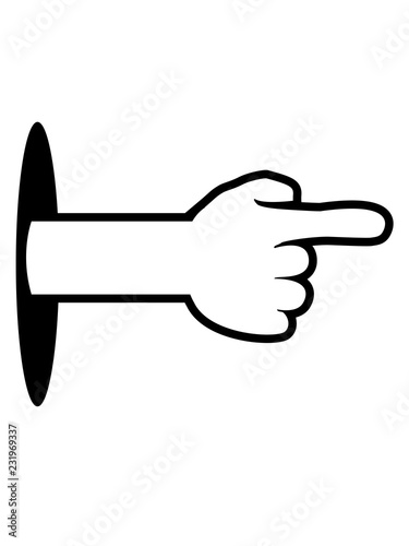 Wand Loch Boden Arm Hand Comic Cartoon Zeigen Zeigefinger Weg Rechts Links Finger Design Lustig Buy This Stock Illustration And Explore Similar Illustrations At Adobe Stock Adobe Stock