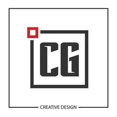 Initial Letter CG Logo Template Design Vector Illustration