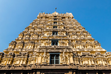 View of Sri Jalakandeswarar Temple in Vellore, India.