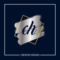 Initial Letter CH Logo Template Design Vector Illustration