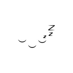 Poster - Sleepy icon. Element of anime face icon for mobile concept and web apps. Anime Sleepy icon can be used for web and mobile