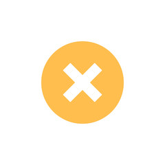 Aufkleber - close, delete icon. Element of material arrow symbol icon for mobile concept and web apps. Color close, delete icon can be used for web and mobile
