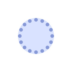 Poster - dots, badge icon. Element of material arrow symbol icon for mobile concept and web apps. Color dots, badge icon can be used for web and mobile