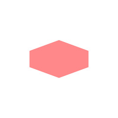 Poster - hexagon icon. Element of material arrow symbol icon for mobile concept and web apps. Color hexagon icon can be used for web and mobile