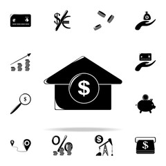 Poster - broad currency growth arrow icon. Finance icons universal set for web and mobile