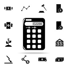 Poster - calculator icon. Finance icons universal set for web and mobile