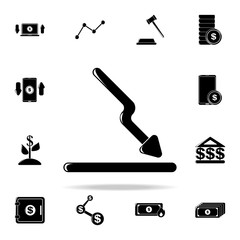 Poster - fall schedule icon. Finance icons universal set for web and mobile