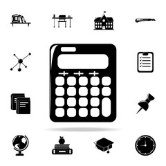 Poster - calculator icon. Education icons universal set for web and mobile