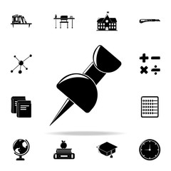 Poster - pin icon. Education icons universal set for web and mobile