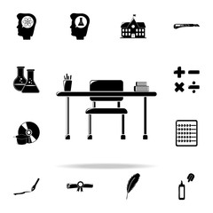 Poster - student's table icon. education icons universal set for web and mobile