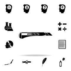 Poster - cutter icon. Education icons universal set for web and mobile