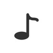 eighth note isolated simple icon