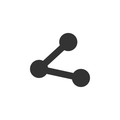 Poster - share  isolated simple icon