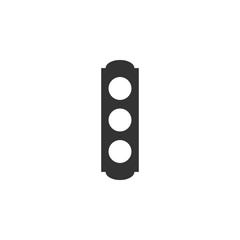 Poster - traffic light isolated simple icon