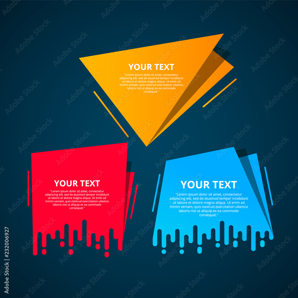 Vector abstract speed geometric origami banner Stock Vector | Adobe Stock