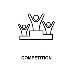 Poster - competition line icon