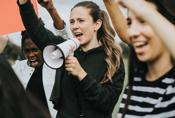 Group of female activists is protesting