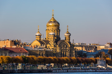 Wall Mural - St Petersburg city skyline, Church of the Assumption of Mary (1897) Saint Petersburg, St Petersburg, Russia.