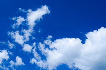 blue sky and clouds