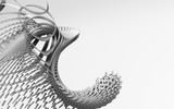Fototapeta Perspektywa 3d - dragon on white background