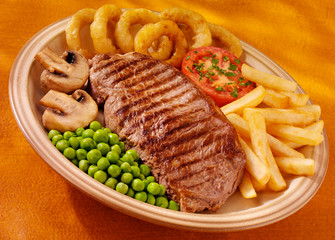 Wall Mural - SIRLOIN STEAK MEAL