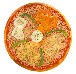 Canvas Print - FOUR CHEESE PIZZA CUT OUT