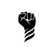 Hand fist logo design inspiration - Rebel logo design inspiration