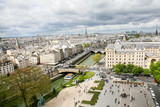 Fototapeta Sypialnia - aerial view of paris