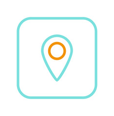 Poster - Outline Logo of Mobile Application Colorful Poster