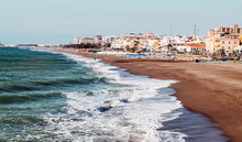 Beach Of Torremolinos In Málaga
