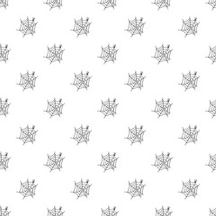 Poster - Spider web pattern seamless repeat background for any web design