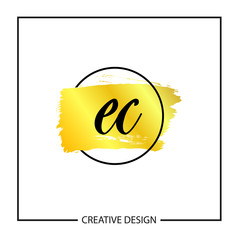 Initial Letter EC Logo Template Design Vector Illustration