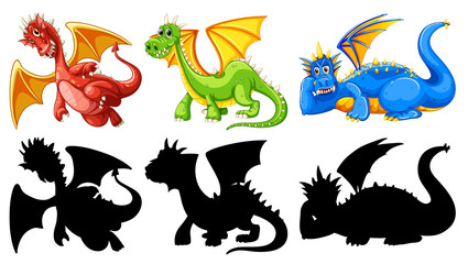 Sticker - Set of dragon character