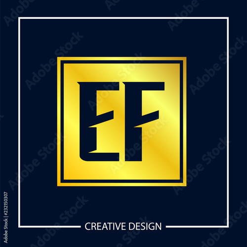 Photographie  Initial Letter EF Logo Template Design Vector Illustration