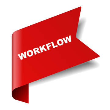 red vector banner workflow