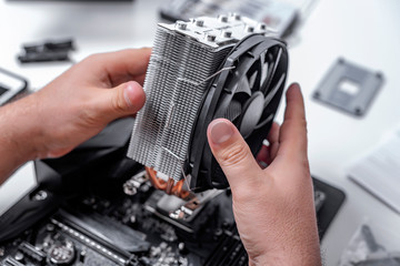 Poster - Installing or repair the air cooling system of the PC processor.