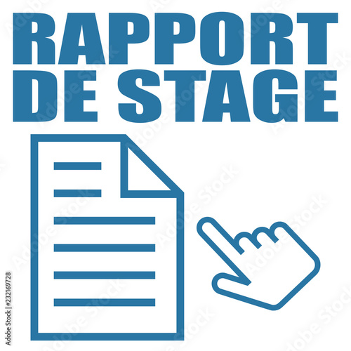 Logo Rapport De Stage Stock Vector Adobe Stock