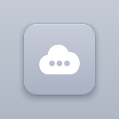 Poster - Cloud, Upload button, best vector