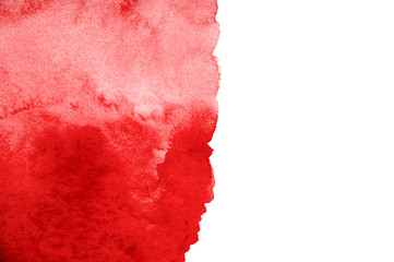 Abstract red watercolor background