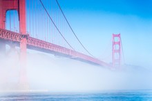The Fog View At Golden Gate Bridge